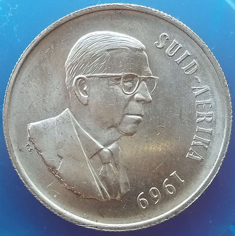 1969  SILVER   R1   COIN   (Afrikaans)       16143