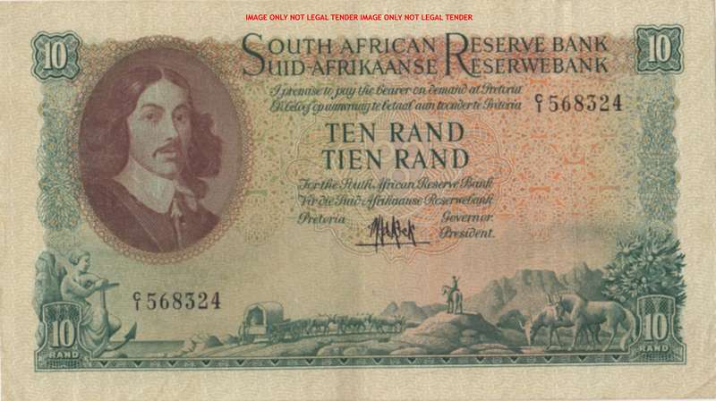 MH DE KOCK      R10  Banknote     C1 568324        SET080
