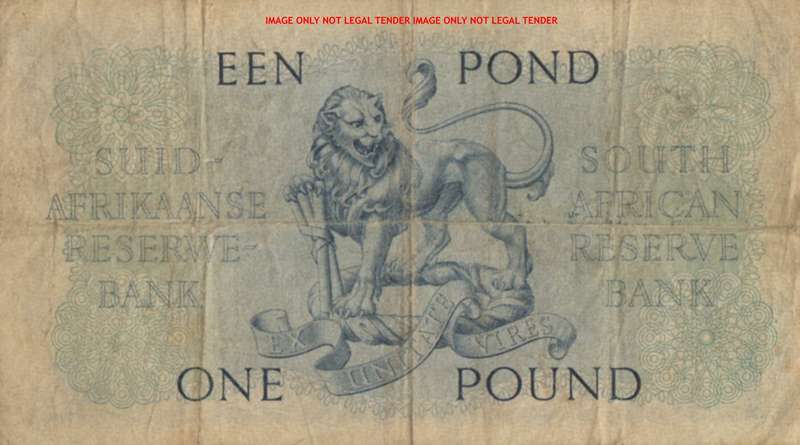 MH DE KOCK     ONE POUND NOTE       B61 082259     SET080