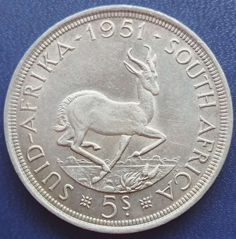 1951    5 SHILLING  COIN      (SILVER )          SUN16160