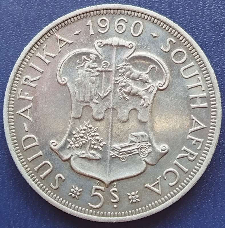 1960    5 SHILLING  COIN      (SILVER )          SUN16162