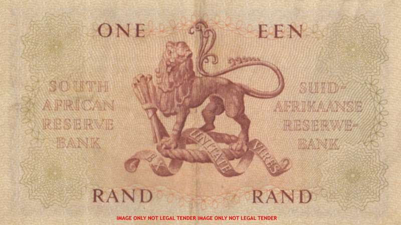 WOW    ***  MH de Kock ONE RAND  Note  ***     A2 766669    SET040