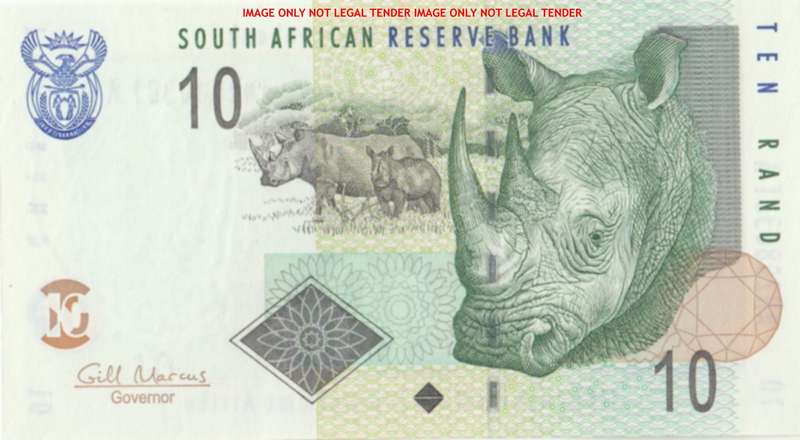 GILL MARCUS      R10 banknote         AN2080381A       SET032