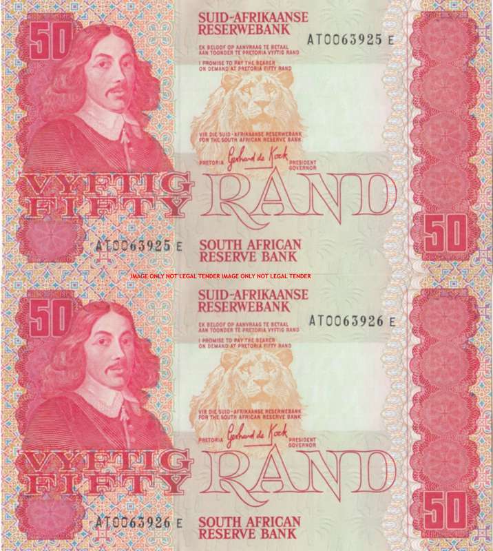 ***   GPC DE KOCK   R50 Set  : Two Consecutive Notes   ***      SET036C