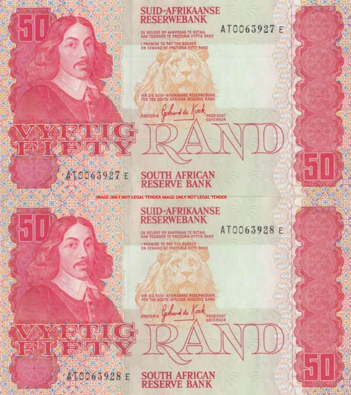 ***   GPC DE KOCK   R50 Set  : Two Consecutive Notes   ***      SET054C
