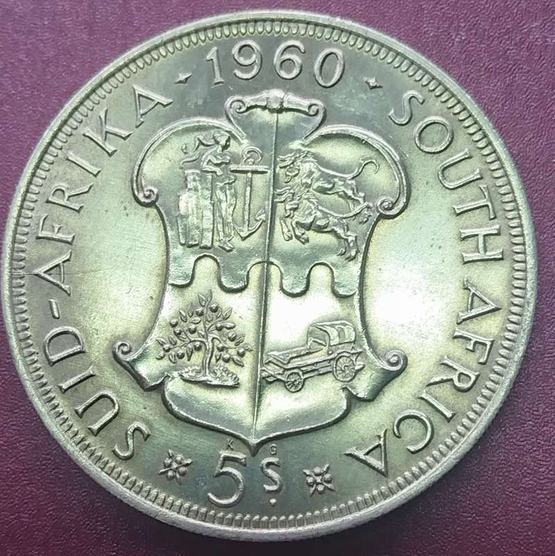 1960    5 SHILLING  COIN      (SILVER )          SUN16192