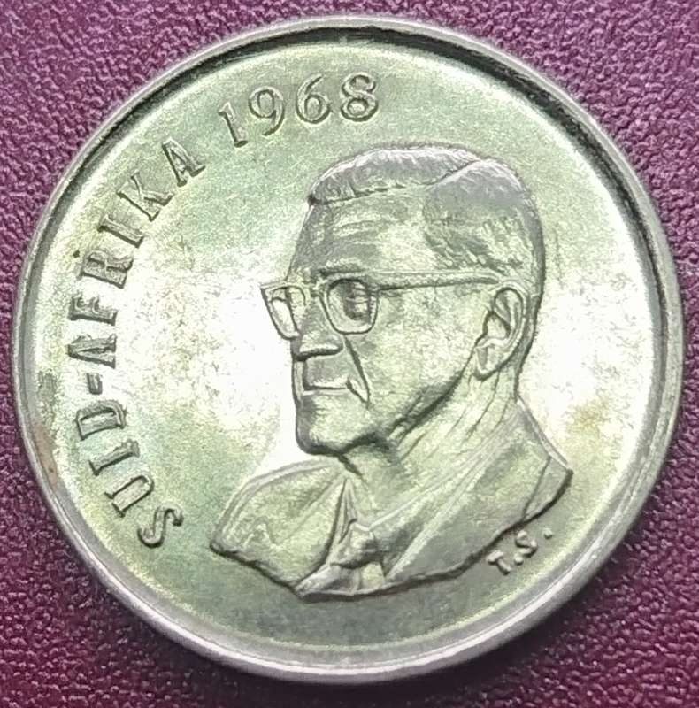 1968   5c   COIN   (Afrikaans)       SUN16193