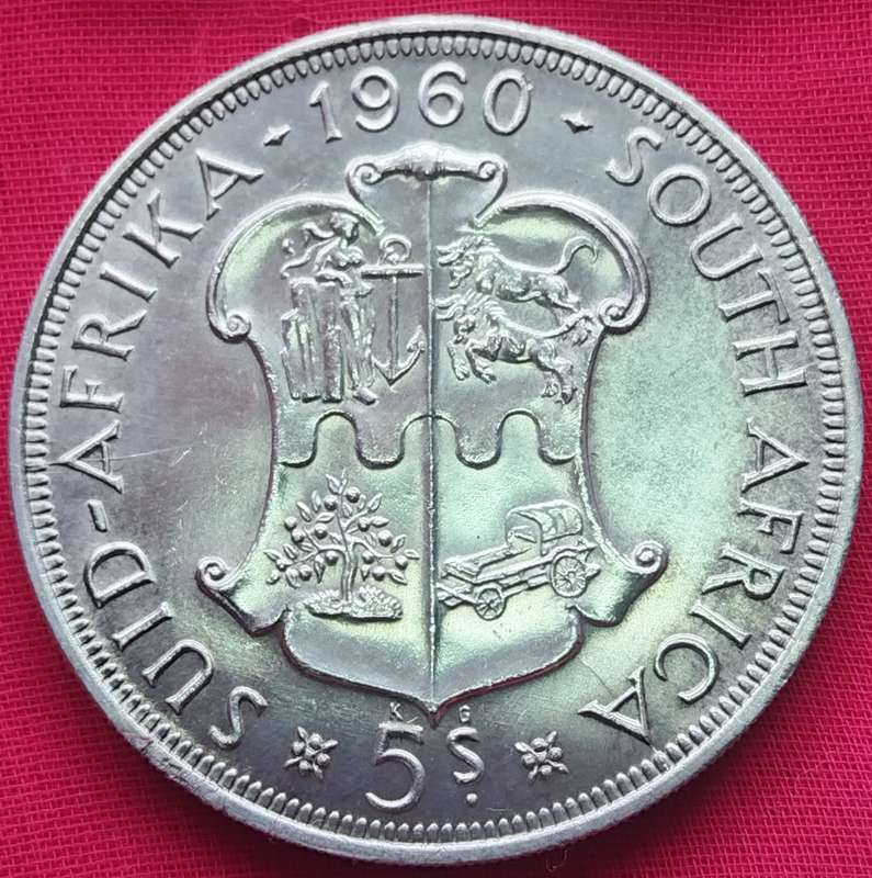1960    5 SHILLING  COIN      (SILVER )          SUN16195
