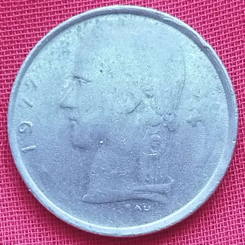 1977       1 Franc  COIN      Belgium          SUN16255
