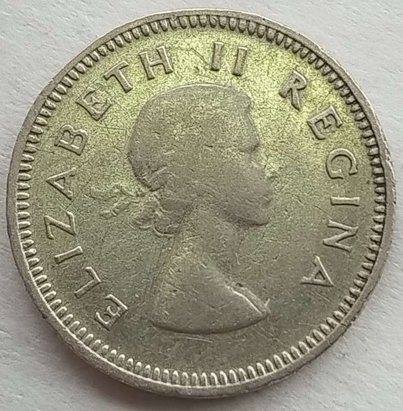 1958  Threepence Coin   (SILVER   0.500)             SUN16272