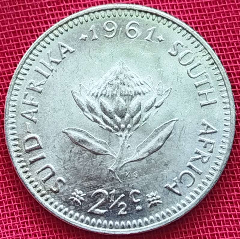 1961  2 1/2 Cent  Coin   SILVER   0.500             SUN16277