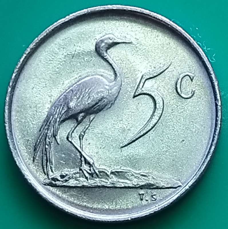 1968   5c   COIN   (Afrikaans)       SUN16307