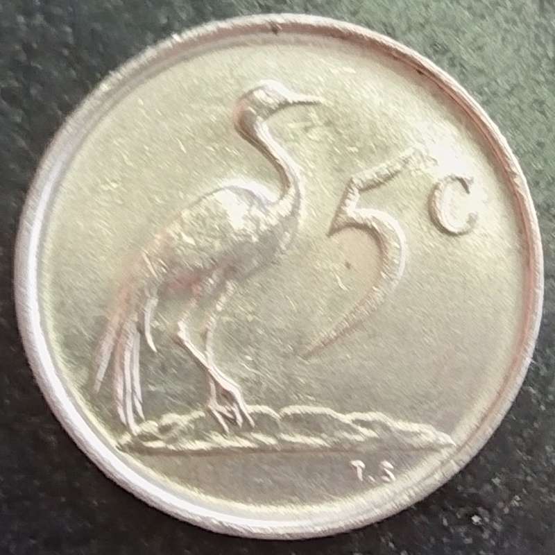 1968   5c   COIN   (Afrikaans)       SUN16333
