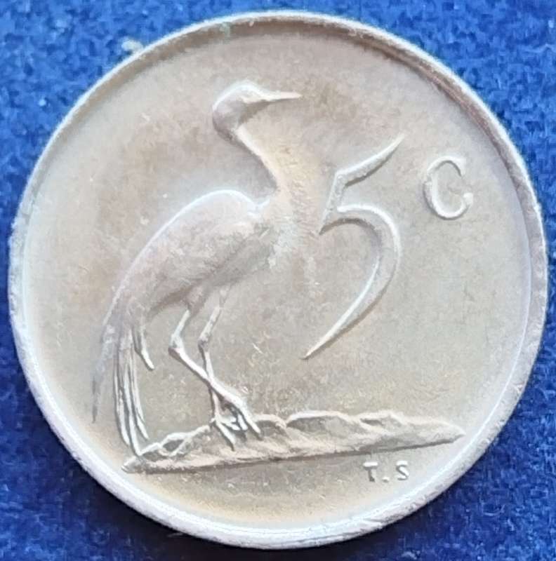1968   5c   COIN   (Afrikaans)       SUN16339