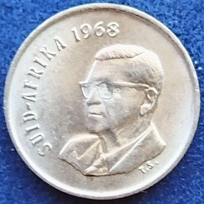 1968   5c   COIN   (Afrikaans)       SUN16339