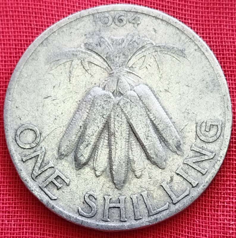 1964    ONE SHILLING  Coin      Malawi         SUN16344