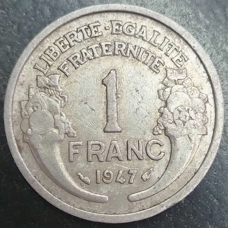 1947        1 FRANC Coin      FRANCE          SUN16393