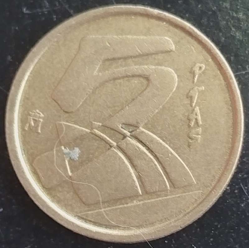 1998   5 Pesetas - Juan Carlos I   Coin       Spain         SUN16410