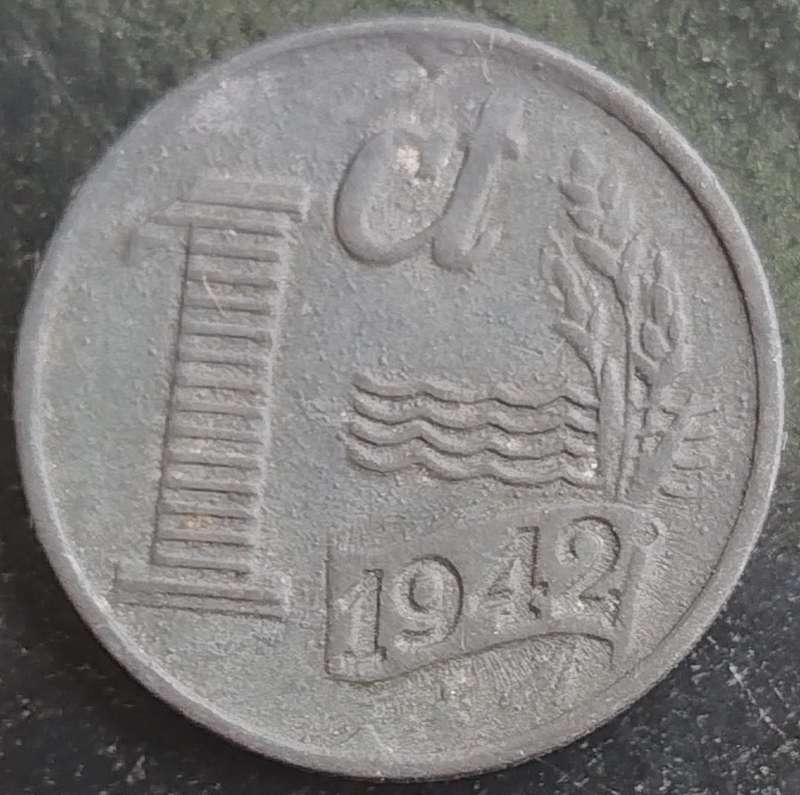 1942     1 Cent - German Occupation      Netherlands          SUN16417