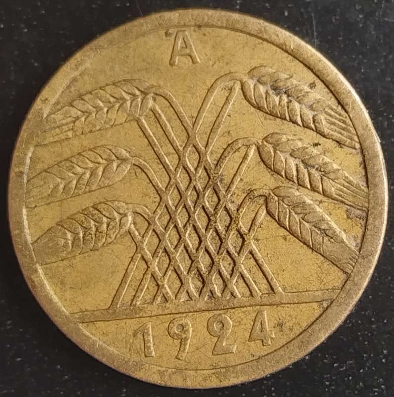 1924  5 Reichspfennig COIN      Germany        SUN16425