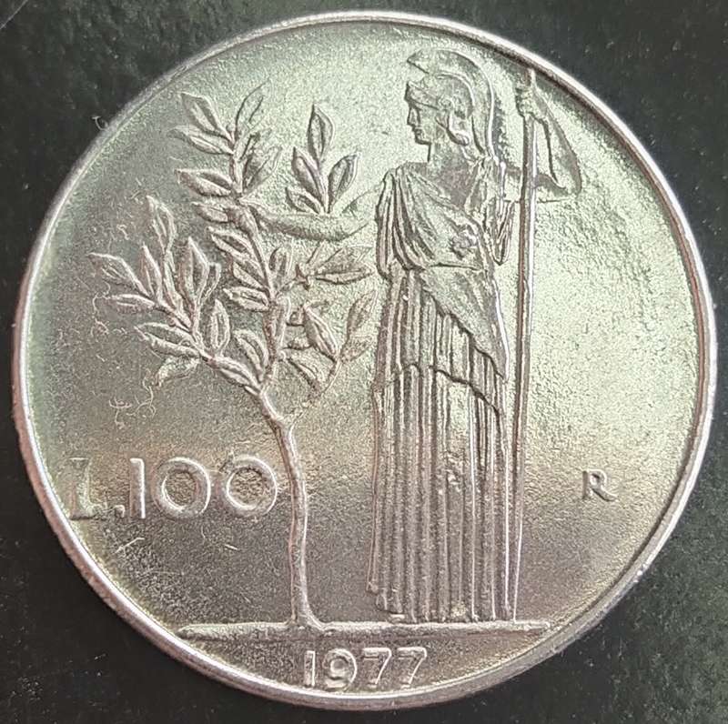 1977   100 Lire     ITALY         SUN16461