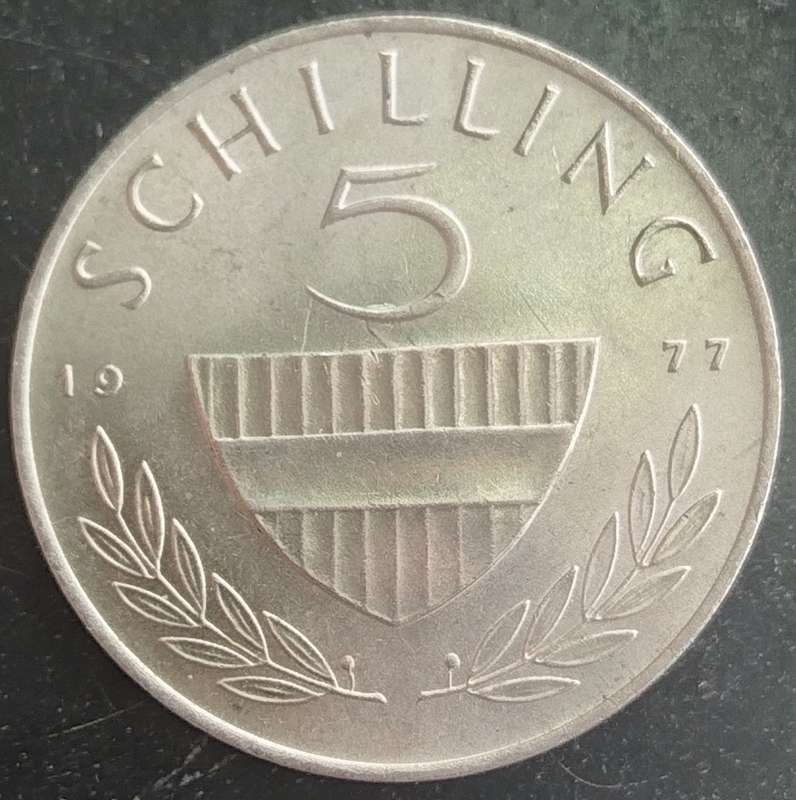 1977    5 Schilling    (UNC/AUNC)   COIN     AUSTRIA         SUN16465