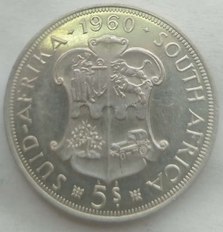 1960    5 SHILLING  COIN      (SILVER )          SUN16466