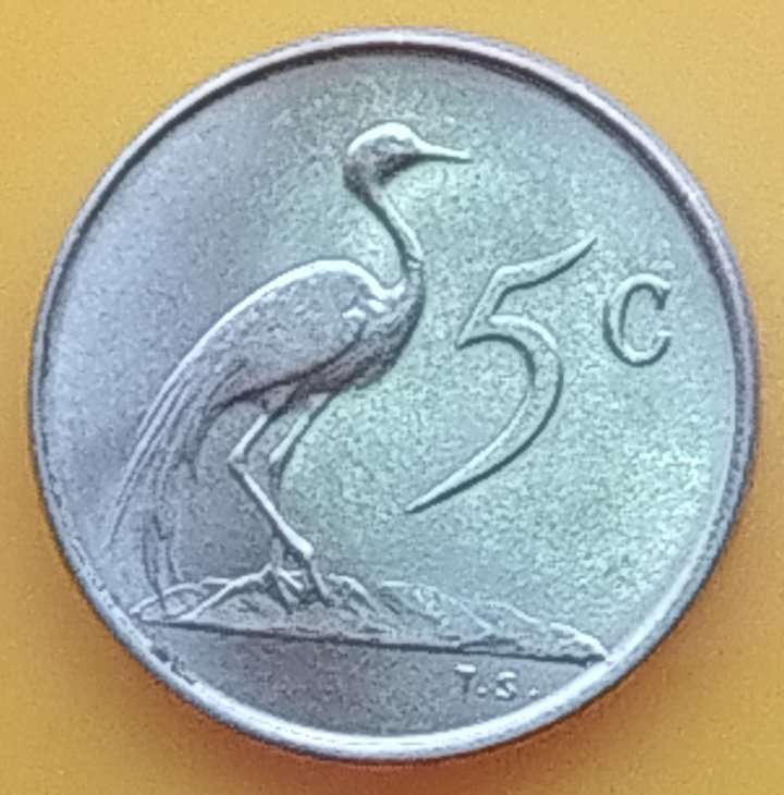 1965   5c   COIN   (Afrikaans)       SUN16486