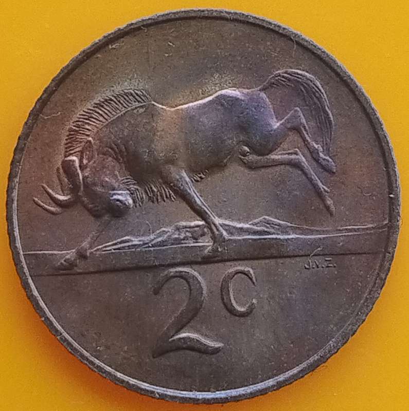 1966   2c   COIN   (Afrikaans)       SUN16541