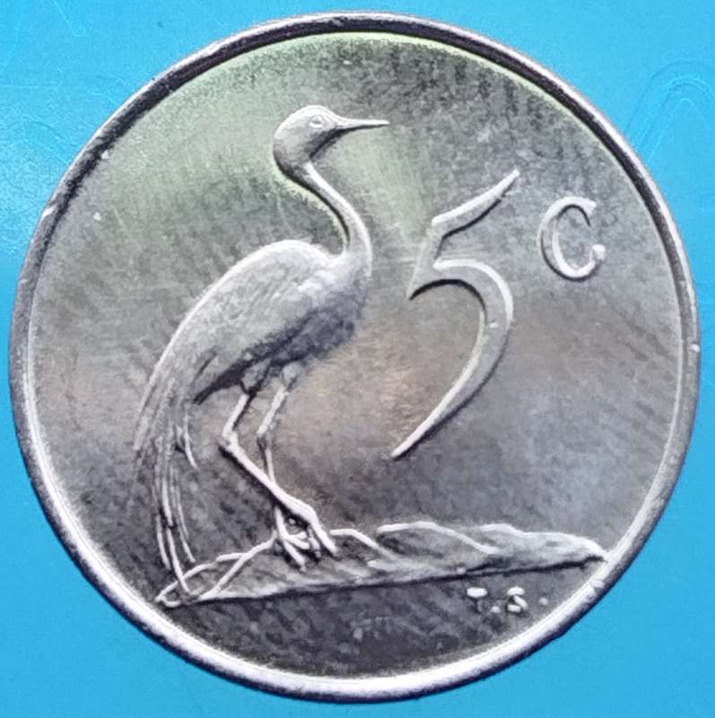 1968   5c   COIN   (Afrikaans)       SUN16544