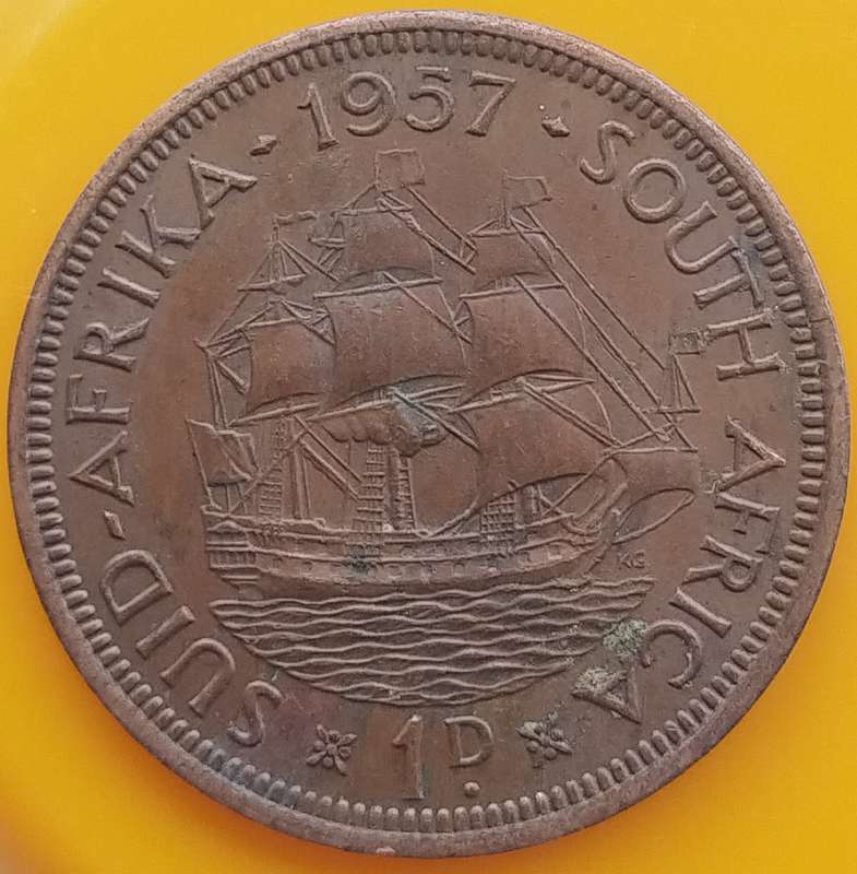 1957       PENNY  COIN        SA                       SUN16558