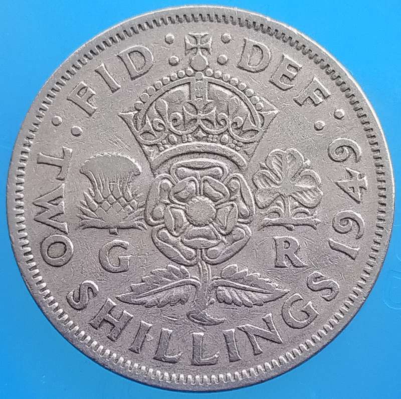 1949 -   TWO SHILLING Coin      United Kingdom         SUN16573