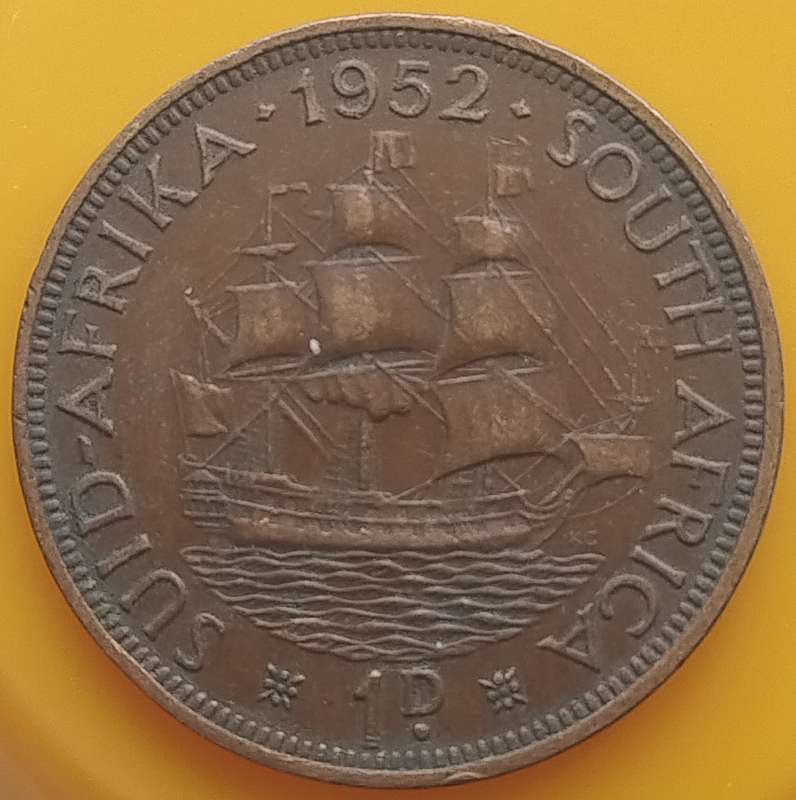 1952     PENNY  COIN        SA                       SUN16593