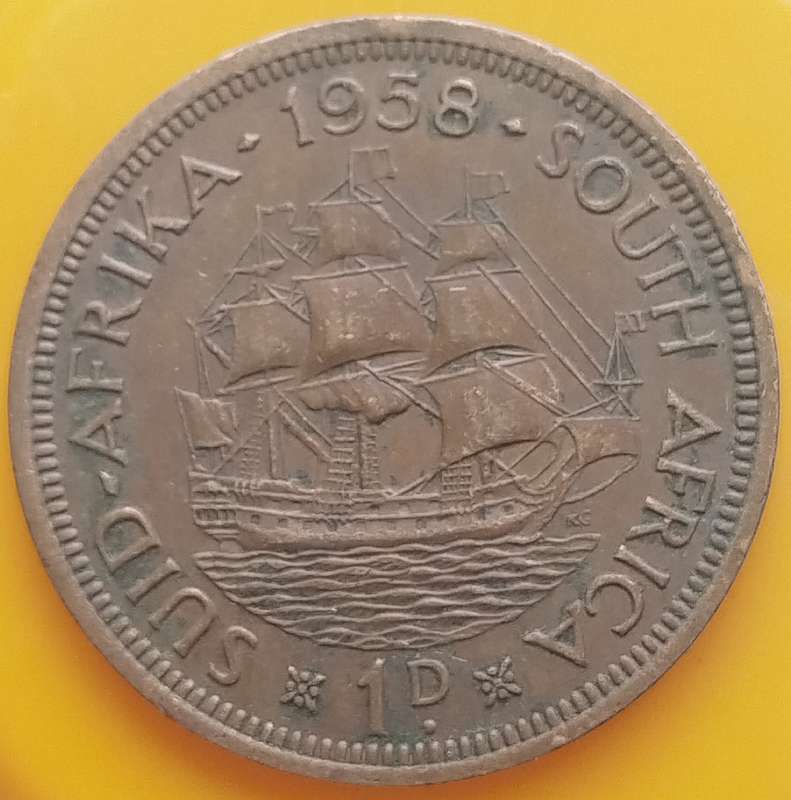 1958     PENNY  COIN        SA                       SUN16600