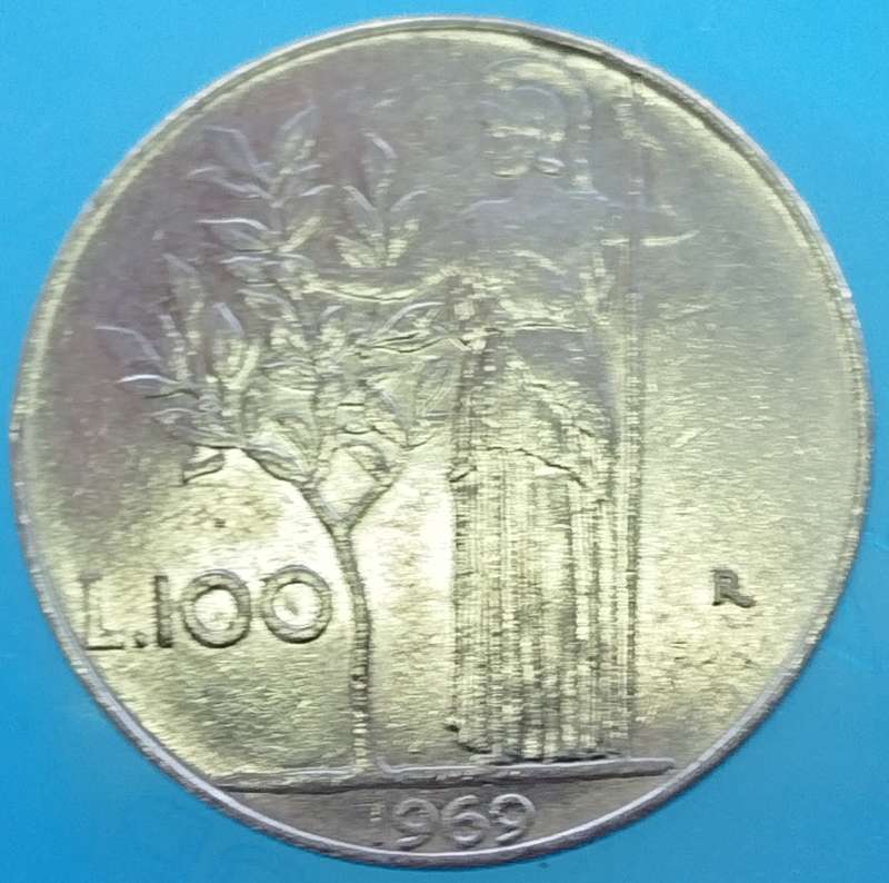 1969  100 Lire     Italy         SUN16648