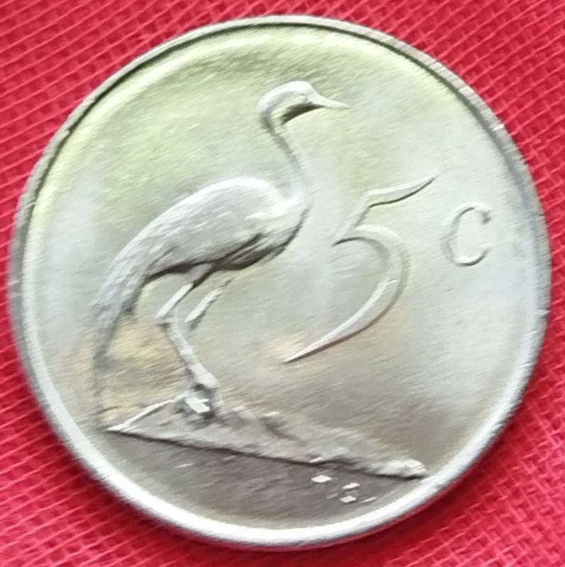 1968   5c   COIN   (Afrikaans)       SUN16686