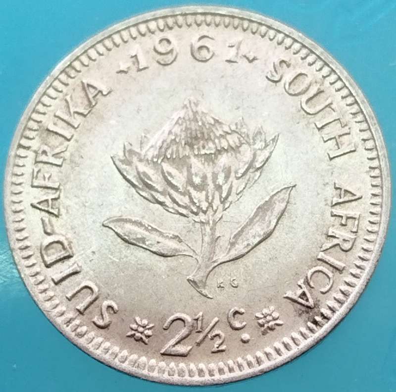1961  2 1/2 Cent  Coin   SILVER   0.500             SUN16699
