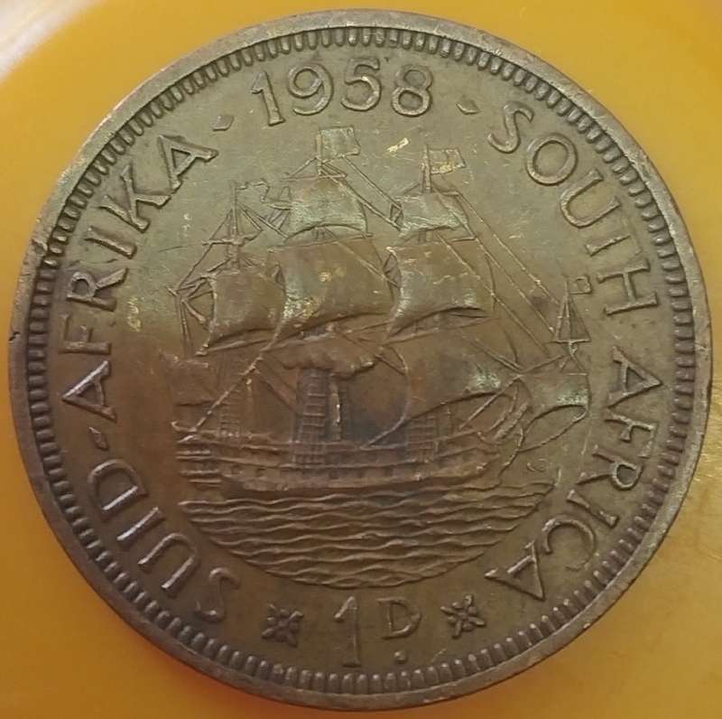 1958     PENNY  COIN        SA                       SUN16704