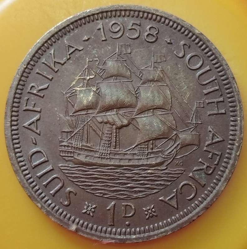 1958     PENNY  COIN        SA                       SUN16713