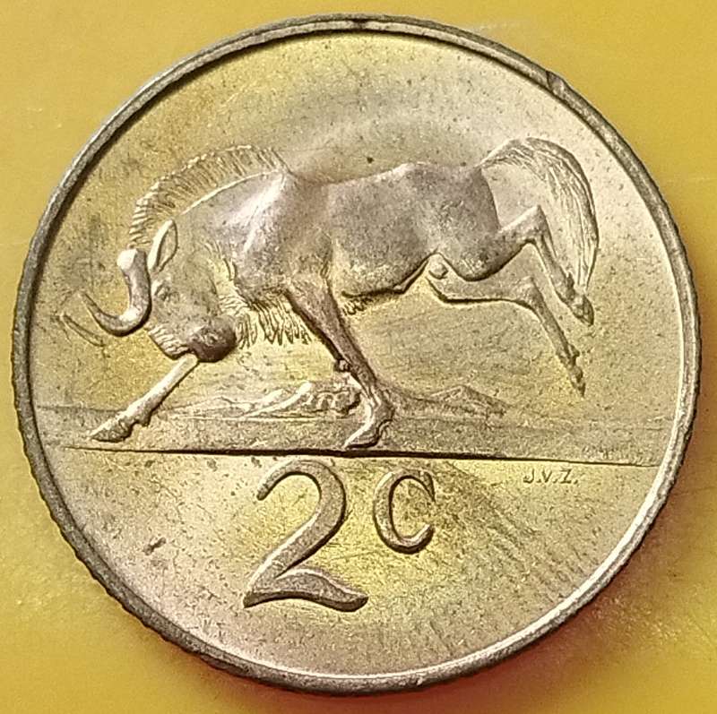 1967   2c   COIN   (Afrikaans)       SUN16723