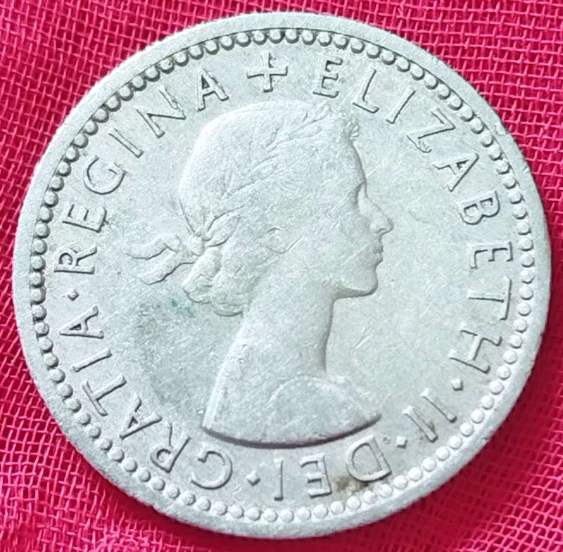 1954 -   SIX PENCE Coin      United Kingdom         SUN16725