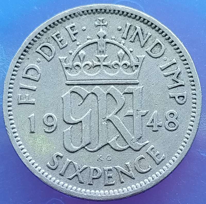 1948 -   SIX PENCE Coin      United Kingdom         SUN16752