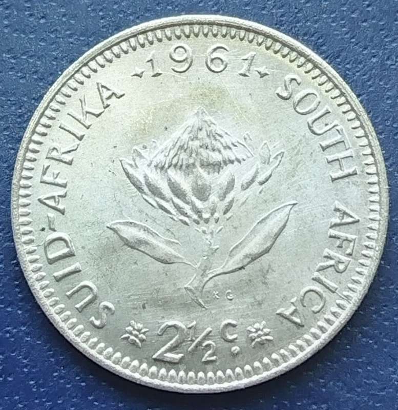 1961  2 1/2 Cent  Coin   SILVER   0.500             SUN16808