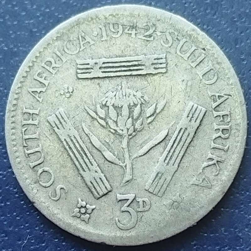 1942  Threepence Coin   (SILVER   0.800)             SUN16810