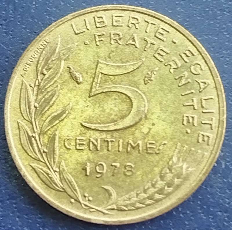 1978  5 Centimes Coin      France          SUN16839