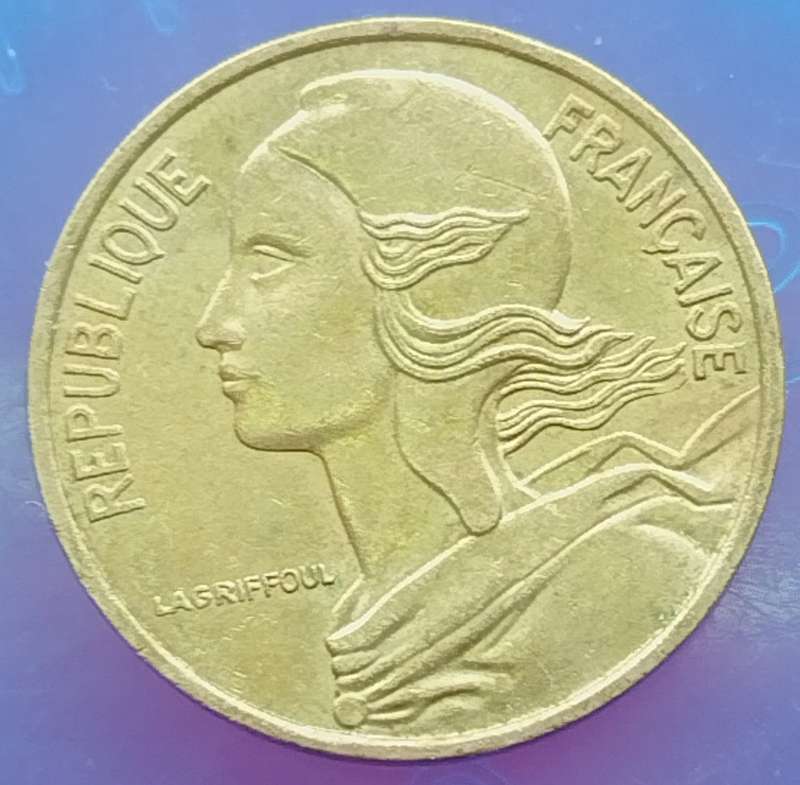 1987  5 Centimes Coin      France          SUN16848