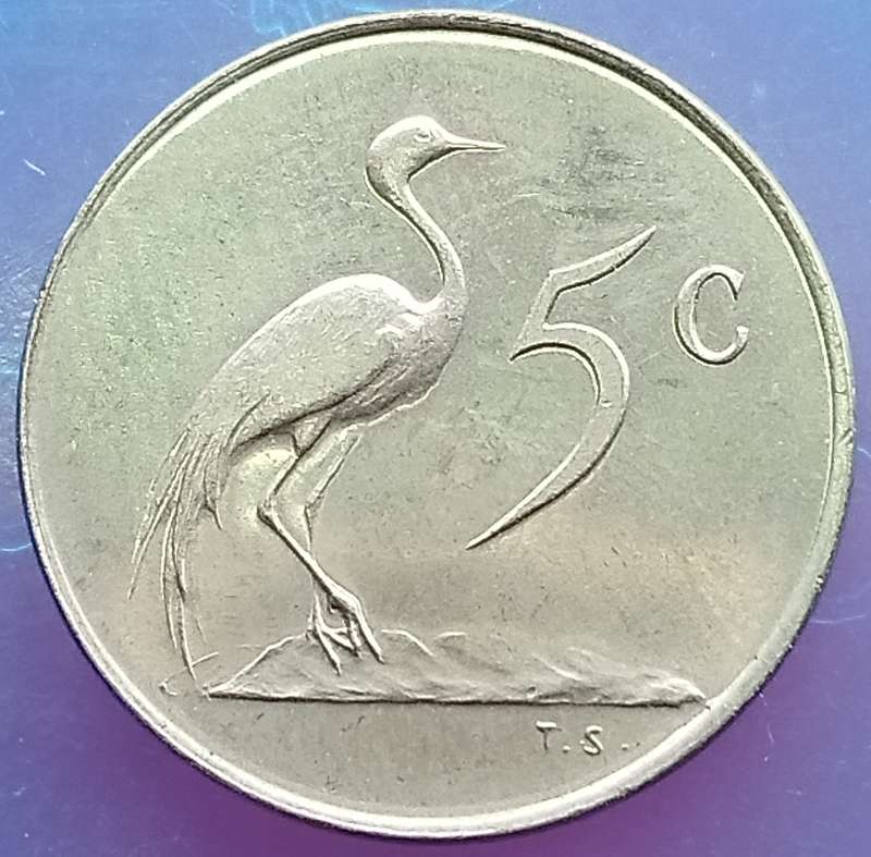 1967   5c   COIN   (AFRIKAANS)       SUN16858