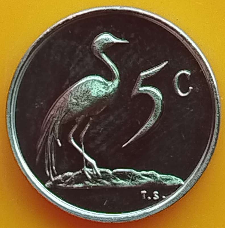 1976   5c   COIN  RSA                    SUN16956
