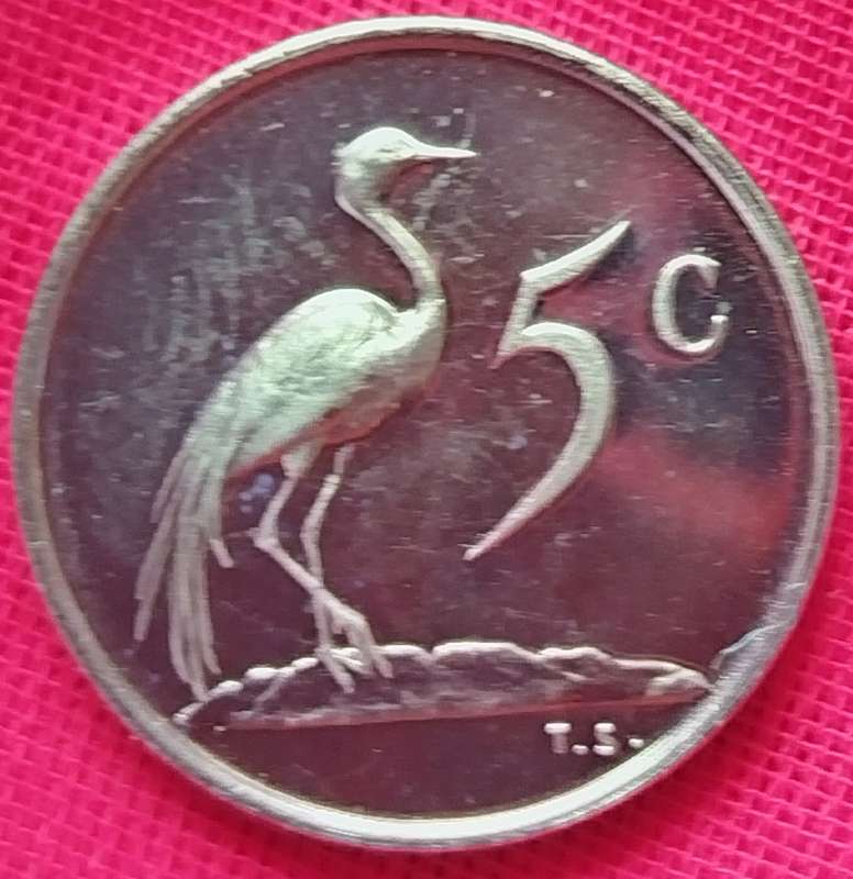 1975   5c   COIN  RSA                    SUN16965