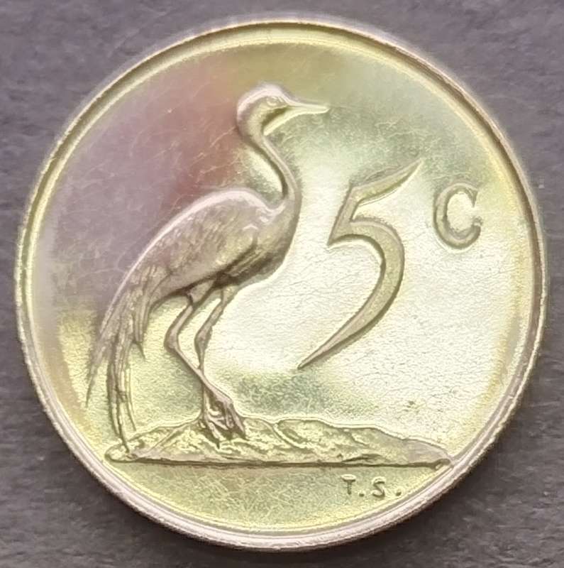 1966   5c   COIN   (Afrikaans)       SUN16986